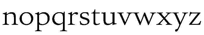 AtacamaVAR ExpandedLight Instance Font LOWERCASE