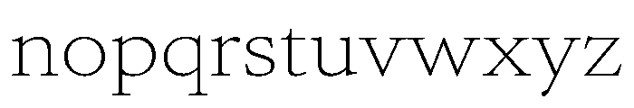 AtacamaVAR ExpandedThin Instance 75b85821 Font LOWERCASE