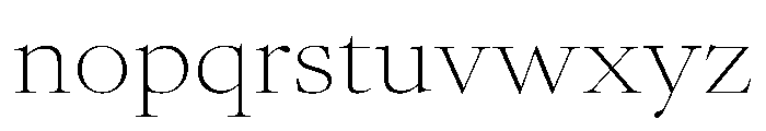 AtacamaVAR ExpandedThinContrast Instance 67bf6328 Font LOWERCASE