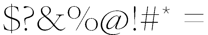 AtacamaVAR ExpandedThinContrast Instance Font OTHER CHARS