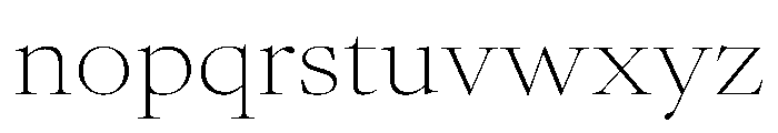 AtacamaVAR ExpandedThinContrast Instance Font LOWERCASE