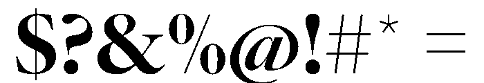 AtacamaVAR ExtraBoldContrast Instance Font OTHER CHARS