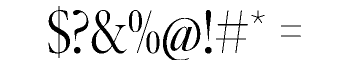 AtacamaVAR ExtraCondensedLightContrast Instance Font OTHER CHARS