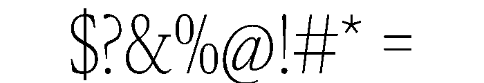 AtacamaVAR ExtraCondensedThin Instance Font OTHER CHARS