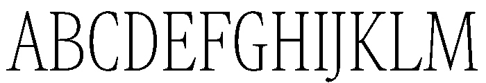 AtacamaVAR ExtraCondensedThin Instance Font UPPERCASE