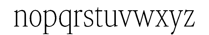 AtacamaVAR ExtraCondensedThin Instance Font LOWERCASE