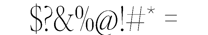 AtacamaVAR ExtraCondensedThinContrast Instance Font OTHER CHARS