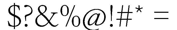 AtacamaVAR ExtraLight Instance Font OTHER CHARS