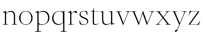 AtacamaVAR ThinContrast Instance 4d432180 Font LOWERCASE