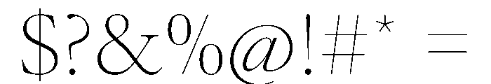 AtacamaVAR ThinContrast Instance Font OTHER CHARS