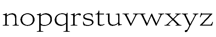 AtacamaVAR UltraExpandedExtraLight Instance Font LOWERCASE