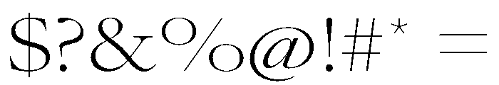 AtacamaVAR UltraExpandedExtraLightContrast Instance Font OTHER CHARS