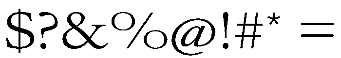 AtacamaVAR UltraExpandedLight Instance Font OTHER CHARS
