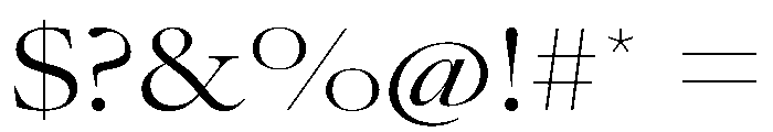 AtacamaVAR UltraExpandedLightContrast Instance Font OTHER CHARS