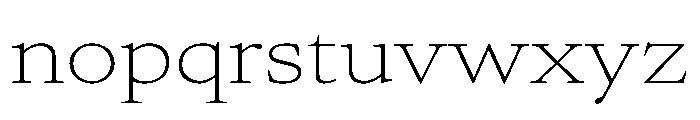 AtacamaVAR UltraExpandedThin Instance 813cbbc1 Font LOWERCASE