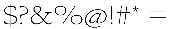 AtacamaVAR UltraExpandedThin Instance Font OTHER CHARS
