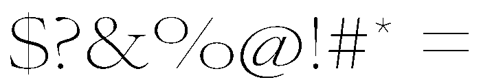 AtacamaVAR UltraExpandedThinContrast Instance Font OTHER CHARS