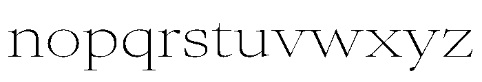 AtacamaVAR UltraExpandedThinContrast Instance Font LOWERCASE