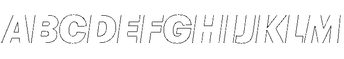Atak BlackItalic A62304e9 Font UPPERCASE