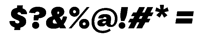 Atak BlackItalic Font OTHER CHARS