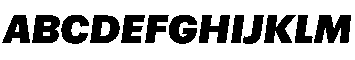 Atak BlackItalic Font UPPERCASE