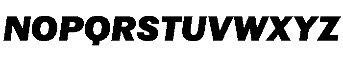 Atak BlackItalic Font UPPERCASE