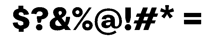 Atak Bold Font OTHER CHARS