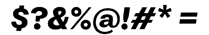 Atak BoldItalic Font OTHER CHARS