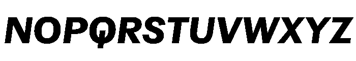 Atak BoldItalic Font UPPERCASE