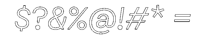 Atak LightItalic Cf04d717 Font OTHER CHARS