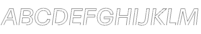 Atak Mediumitalic 1156adca Font UPPERCASE