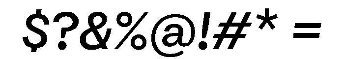 Atak Mediumitalic Font OTHER CHARS