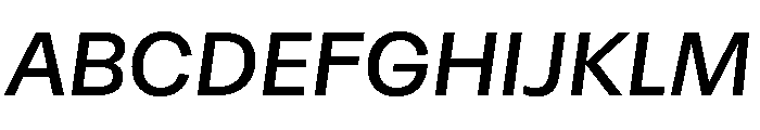 Atak Mediumitalic Font UPPERCASE