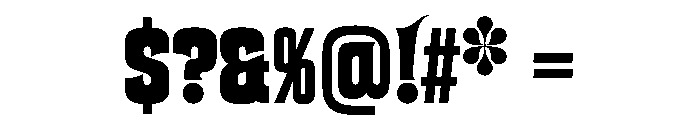 Atencio Black Instance Font OTHER CHARS
