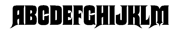 Atencio Black Instance Font UPPERCASE