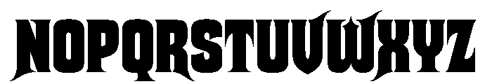 Atencio Black Instance Font UPPERCASE