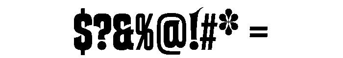 Atencio Bold Instance Font OTHER CHARS
