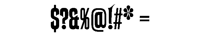 Atencio Regular Instance Font OTHER CHARS