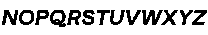 Athletics2023Trial BlackItalic Font UPPERCASE
