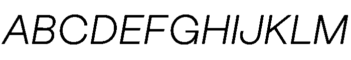 Athletics2023Trial LightItalic Font UPPERCASE