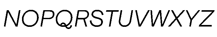 Athletics2023Trial LightItalic Font UPPERCASE
