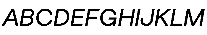Athletics2023Trial MediumItalic Font UPPERCASE