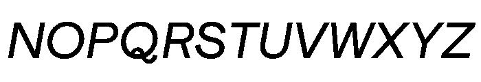 Athletics2023Trial MediumItalic Font UPPERCASE