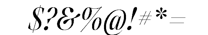 Atipo Sfizia Regular Italic 2 Font OTHER CHARS