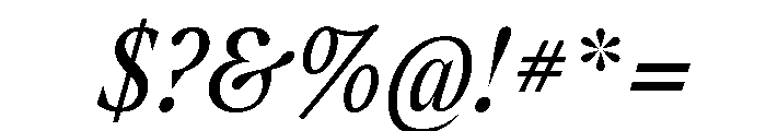 Atipo Sfizia Regular Italic Font OTHER CHARS