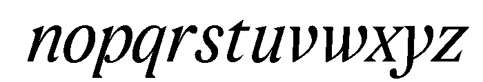 Atipo Sfizia Regular Italic Font LOWERCASE
