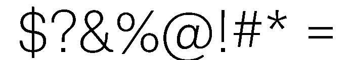Atlas Grotesk Thin Font OTHER CHARS