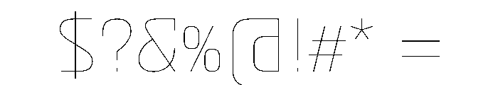 AtlasDL3.1AAA Thin Font OTHER CHARS