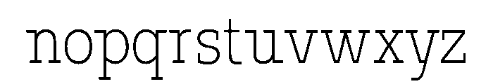 Attilio Regular Font LOWERCASE