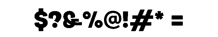 Atypical Bold Font OTHER CHARS